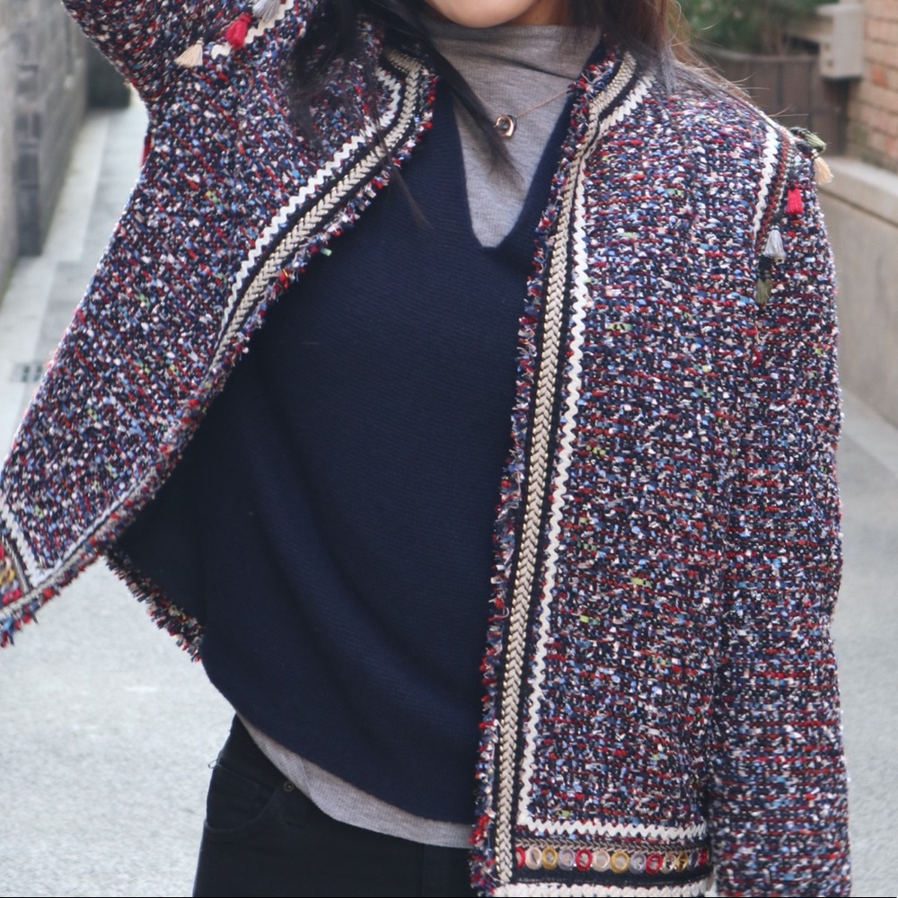 Zara tweed blazer